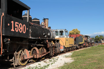 Fototapeta na wymiar Bardzo stare lokomotywy
