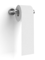 toilet paper on holder