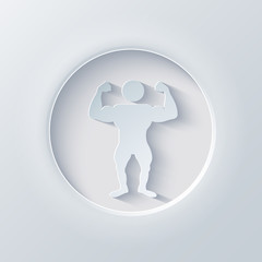 Vector light circle icon. Eps10