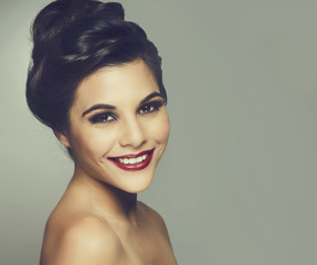 Beauty hairstyle updo