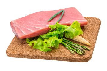 Tuna raw steak