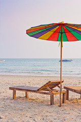 phuket evening light on the beach clear sky