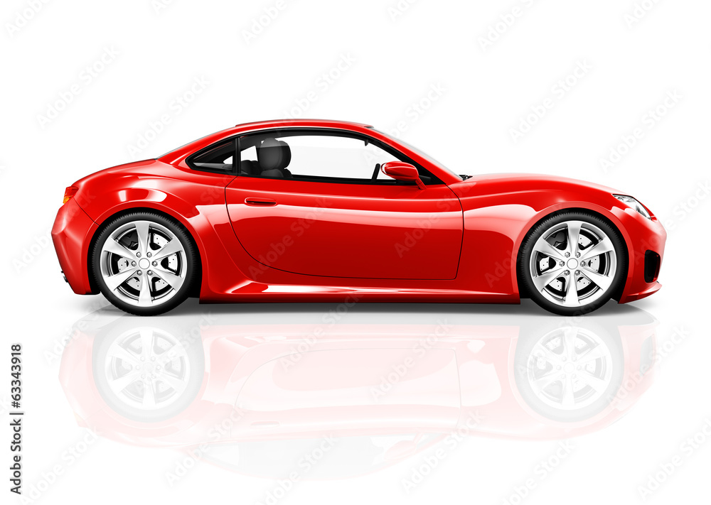 Wall mural sports car