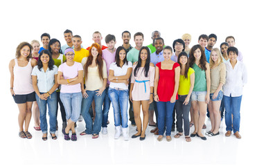 Obraz premium Large Group of Multiethnic People