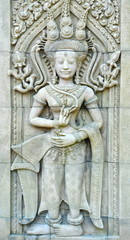Fototapeta na wymiar Apsara sculptures