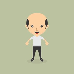 cartoon character man theme