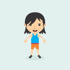 cartoon character man theme