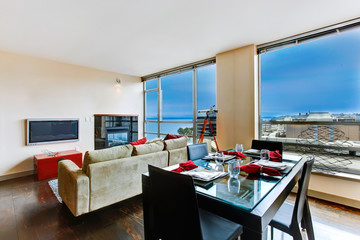 Modern apartment interior.