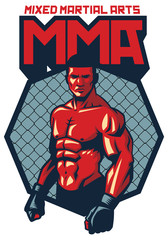 MMA fighter stand