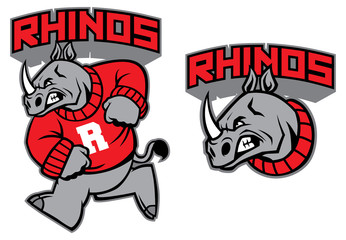 rhino mascot © bazzier