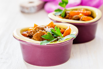 Beef stew with carrot