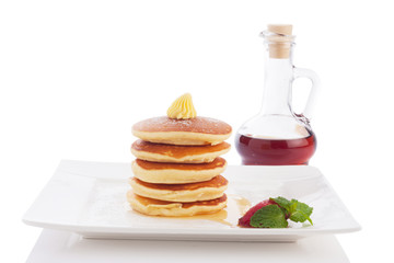 pancakes with syrup