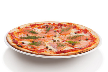 smoked salmon pizza