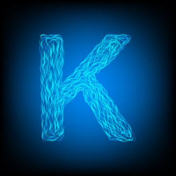 Water letter K
