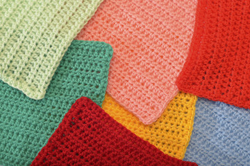multicolored knitted