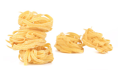 Tagliatelle paglia italian pasta.