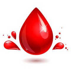 blood drop. red drop