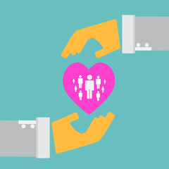 Customer care concept