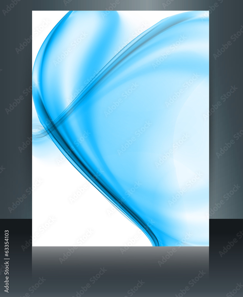 Canvas Prints technology abstract brochure template beautiful wave reflection