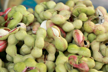 Manila tamarind at the market