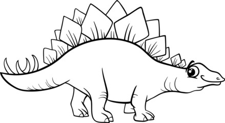 stegosaurus dinosaur coloring page
