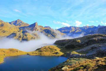 Fototapeta na wymiar Mountain lake in Pyrenees