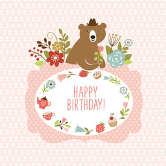 cute Bear, greeting card