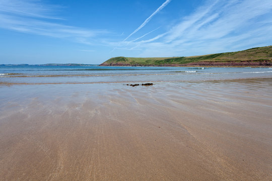 Manorbier beach, Pembrokeshire, Wales