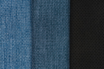 Multi color fabric texture samples