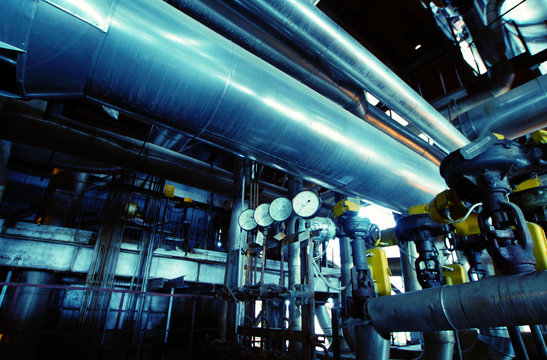 Industrial zone, Steel pipelines and equipment