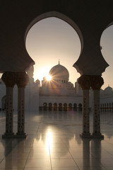 Sheikh Zayed mosque in Abu Dhabi, United Arab Emirates,
