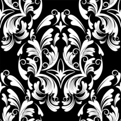 vector damask wallpaper. design elements. flower backdrop