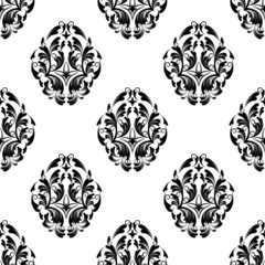seamless wallpaper. damask pattern. flower background