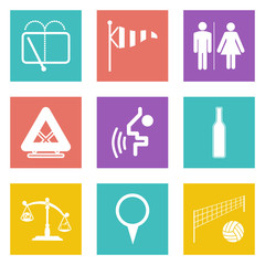 Color icons for Web Design set 45