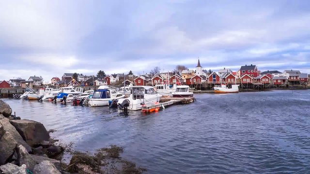 Hafen von Reine auf den lofoten
