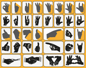 hands icons