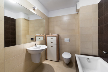 Modern bathroom interior design