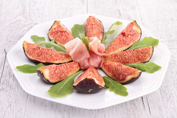 fresh fig and ham