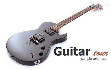 Obraz premium Electric guitar isolated on white