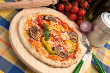Pizza con verdure