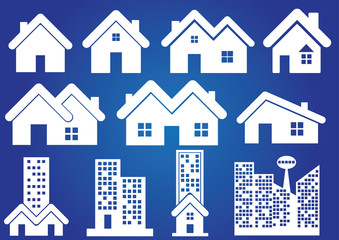 home and real estate icon vector background