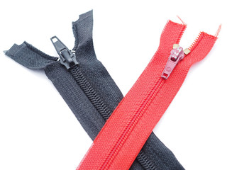 zipper on a white background