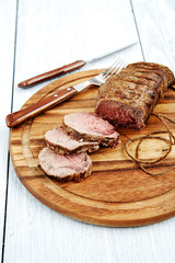 Roasted beef rump