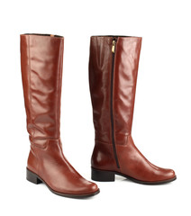 brown female boots