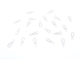 paper clips on a white background