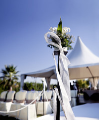 Ceremonia en exterior.Decoración de celebraciones
