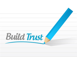 build trust message illustration design