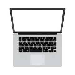 modern glossy laptop