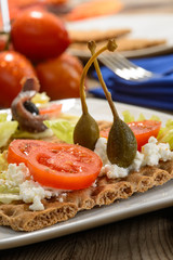Tartina vegetariana