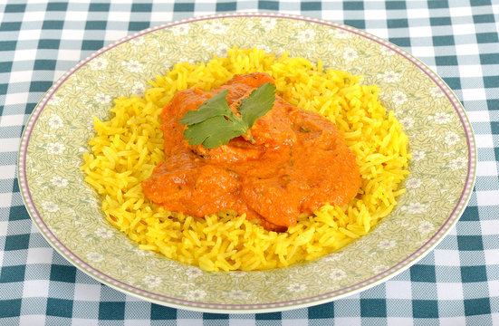 Chicken Tikka Masala with Pilau Rice